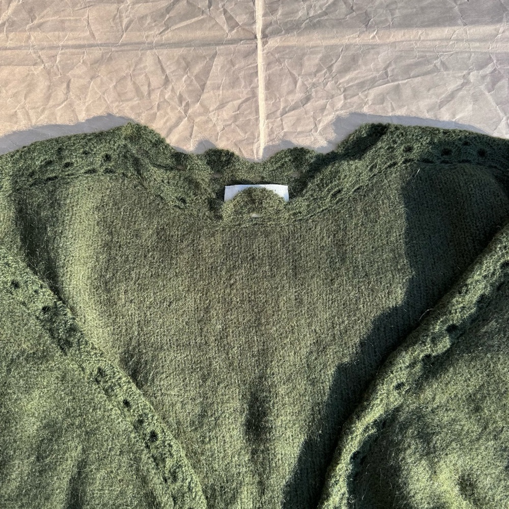 Sézane Stacy/Sezane Stacy Pull/Jumper/Sweater in Perfect Green, LNWT, Small - Picture 3 of 10